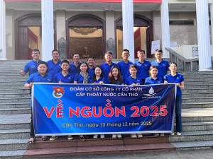 Đoàn cơ sở Công ty Cổ phần Cấp thoát nước Cần Thơ tổ chức hành trình về nguồn 2025