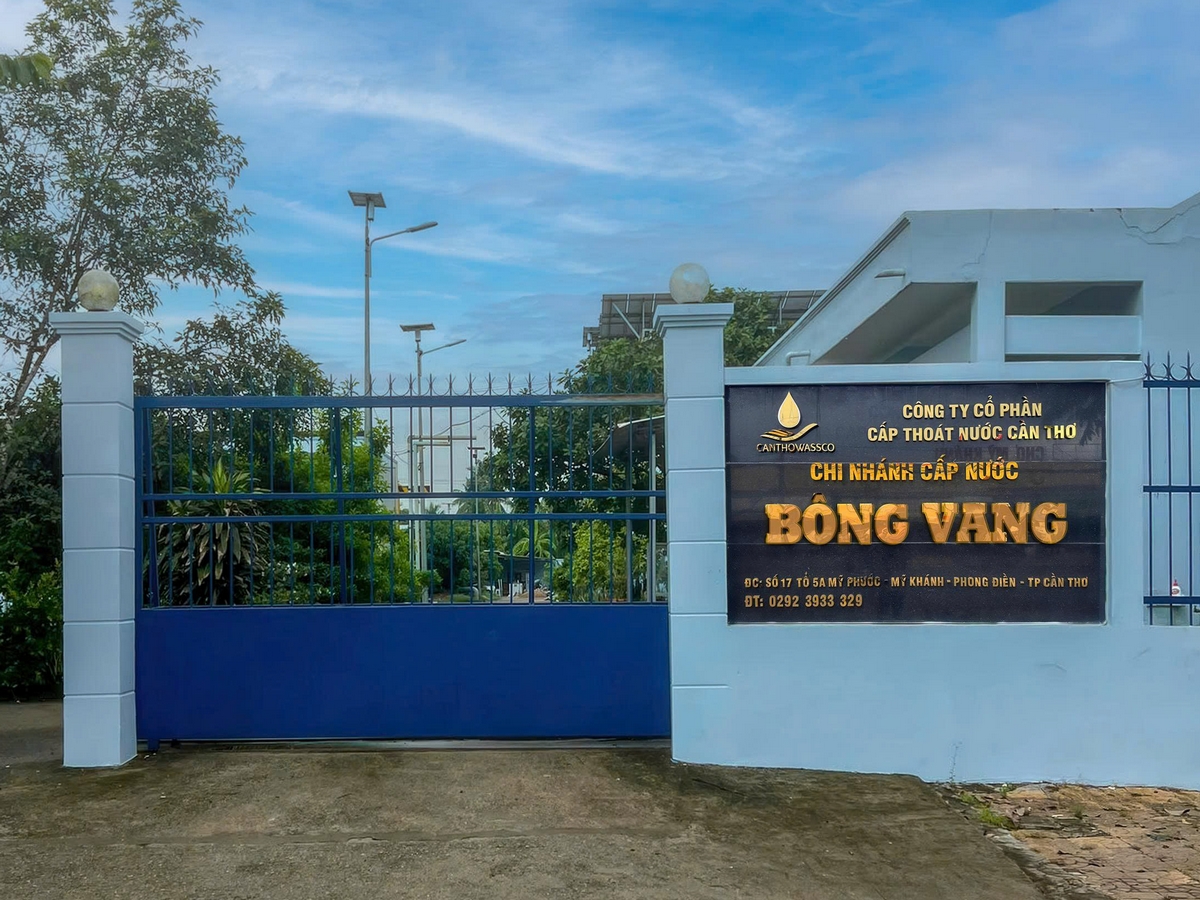 Chi nhánh cấp nước Bông Vang công ty cấp thoát nước cần thơ