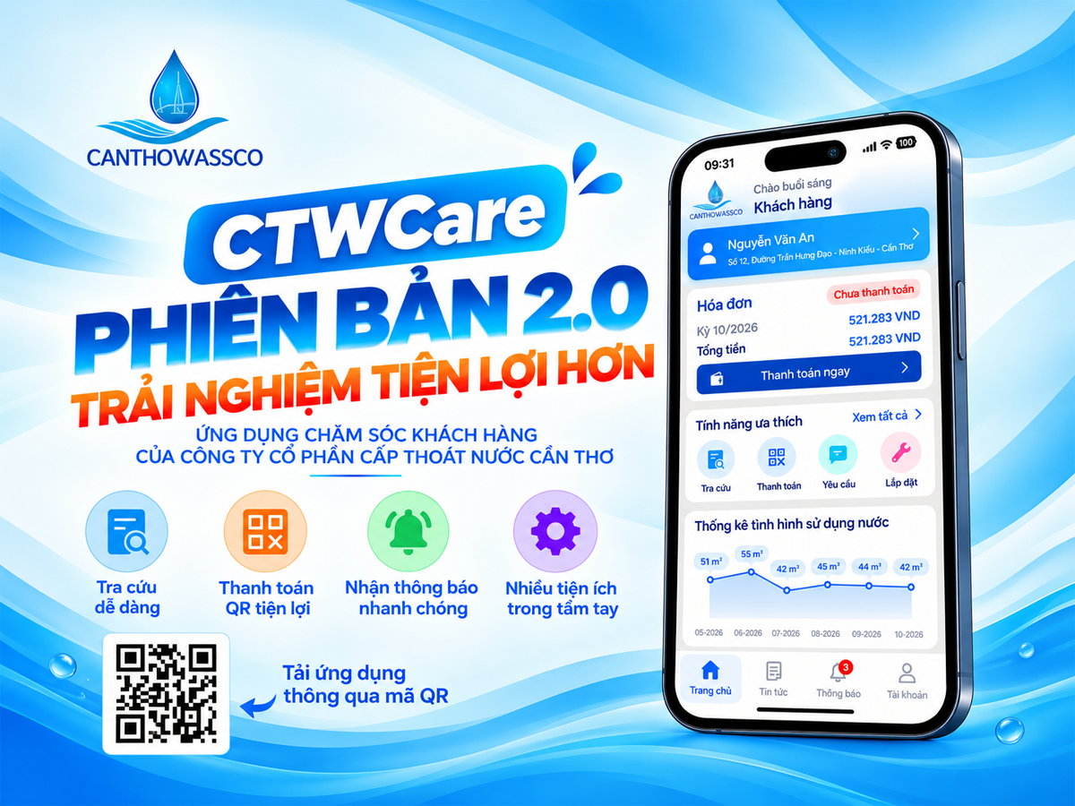 CTWCare ra mắt giao diện mới – Tra cứu thuận tiện, thanh toán dễ dàng